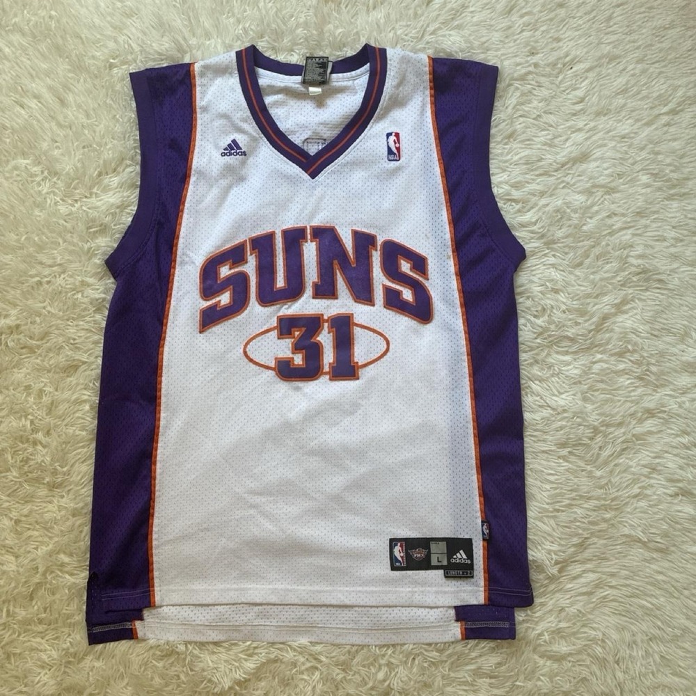 Adidas Phoenix Suns jersey Marion with purple and orange trim size L - Picture 1 of 6